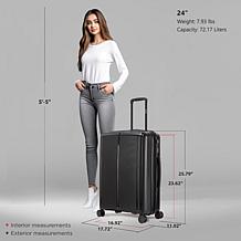 DUKAP Airley Lightweight Hardside Spinner Luggage 24"