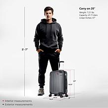 DUKAP Intely 20" Lightweight Hardside Carry-on Spinner Suitcase