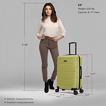 DUKAP Sense 24" Lightweight Hardside Spinner Suitcase