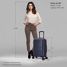 DUKAP Sense Lightweight Hardside 20" Carry-On Suitcase