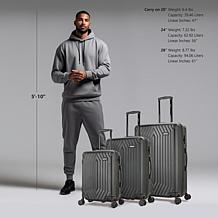 DUKAP STRATOS Lightweight Hardside Spinner 3pc Set