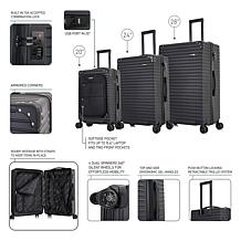 Dukap Tour Hardside Spinner 3-Piece Luggage Set
