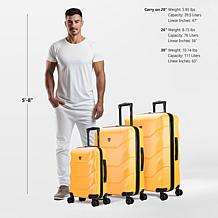 DUKAP Zonix 3-Piece Hardside Expandable Spinner Luggage Set