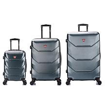 DUKAP Zonix 3-Piece Hardside Expandable Spinner Luggage Set