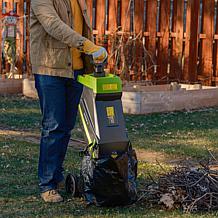 Earthwise 15-Amp Electric Corded Chipper Shredder with Collection Bag