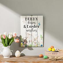 Easter Wooden Bunny Door Hanger