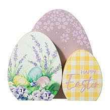 Easter Wooden Eggs Table Decor