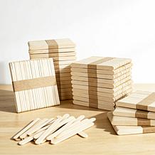 Easy Playhouse 1000pc Craft Sticks, Natural Wood Popsicle Strips