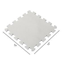 Easy Playhouse 12 Soft Foam Blue,Grey,White Floor Puzzle Tiles