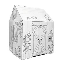 Easy Playhouse Barn Kids Art and Craft Cardboard Fort