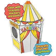 Easy Playhouse Carnival Tent Kids DIY Art and Crafts Activity