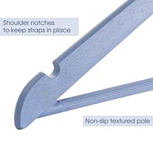 Elama Home 20-Piece Eco-Friendly Coat Hangers in Blue