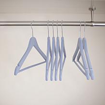 Elama Home 20-Piece Eco-Friendly Coat Hangers in Blue