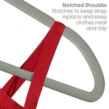 Elama Home Flocked Velvet Clothes Hangers w/ Swivel Hooks 100Pk, Green
