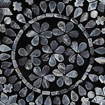 Elara Coastal Capiz Shell End Table