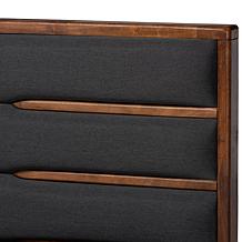Elin Fabric Upholstered Wood Queen Size Platform Storage Bed