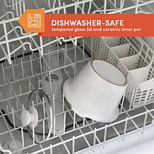 Elite Cuisine 1.5 qt. Mini Slow Cooker in Stainless Steel