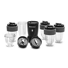 Elite Cuisine 17 Piece Personal Drink Blender with 4 x 16oz. Travel...