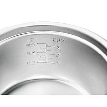 Elite Cuisine 6-Cup Rice Cooker with Glass Lid ERC-003