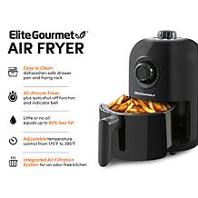 Elite Gourmet 1 Quart Compact Air Fryer - Slate Blue