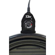 Elite Gourmet 14" Round Indoor Grill with Glass Lid