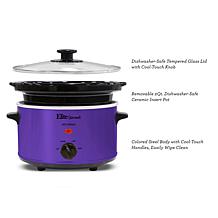 Elite Gourmet 2-Quart Oval Slow Cooker