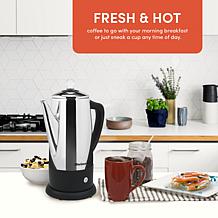 Elite Gourmet Stainless Steel 12 Cup Percolator EC812