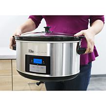 Elite Platinum 8.5-Quart Stainless Steel Digital Slow Cooker