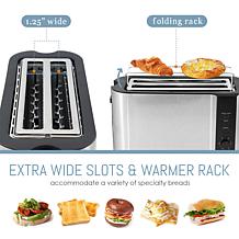 Elite Platinum Stainless Steel 4-Slice Long Slot Toaster