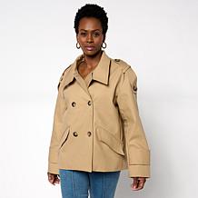 Elle Get the Look Cropped Trench Jacket