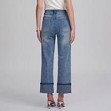 Elle Get the Look Embellished Cuff Jean