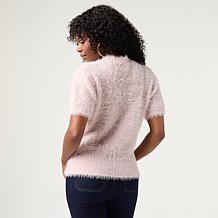 Elle Get the Look Fuzzy Shell Sweater