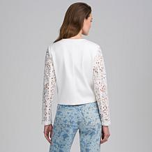 Elle Get the Look Lace Satin Jacket