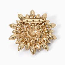Elle Get the Look Radial Floral Brooch