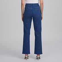 Elle Live Get the Look Grommet Detail Jean