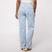 Elle Live Get the Look Lace Print Denim Pant