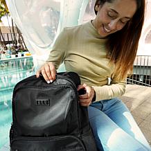 ELLE Voyage 20L Twill and Vegan Leather Backpack