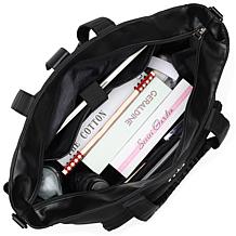 ELLE Voyage 25L Twill and Vegan Leather Weekender Duffel Bag