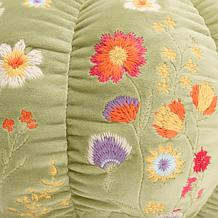 Emryn House Embroidered Pumpkin Pillow