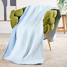 Emryn House Reversible 60" x 70" Cotton Gauze Throw