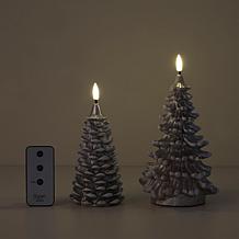 Emryn House S/2 Flameless Tree Candles
