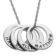 Engraved Name 4-Disc Necklace
