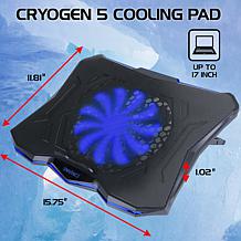 ENHANCE Cryogen 5 Gaming Laptop Cooling Pad Stand w/ 7 Height Settings