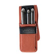 ESCODA Synthetic Watercolor Travel Brush Set 1270 Red Series