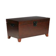 Espresso Pyramid Trunk Cocktail Table