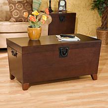 Espresso Pyramid Trunk Cocktail Table