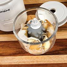 Euro Cuisine Cordless Chopper with Scale and Two Glass Bowls