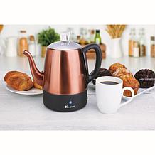 Euro Cuisine Electric Percolator - 4-cup in Copper Finish