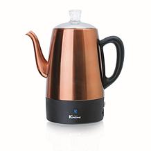 Euro Cuisine Electric Percolator - 8-cup in Copper Finish