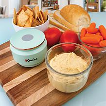 Euro Cuisine Mini Cordless Chopper with USB Cord & Glass Bowl, Green